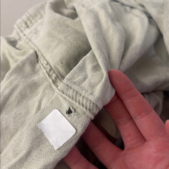 Joe's Jeans Lexi Jumpsuit Wide Leg Green 1 - PC Sz Large L Faded Sage Green - Picture 3 of 4